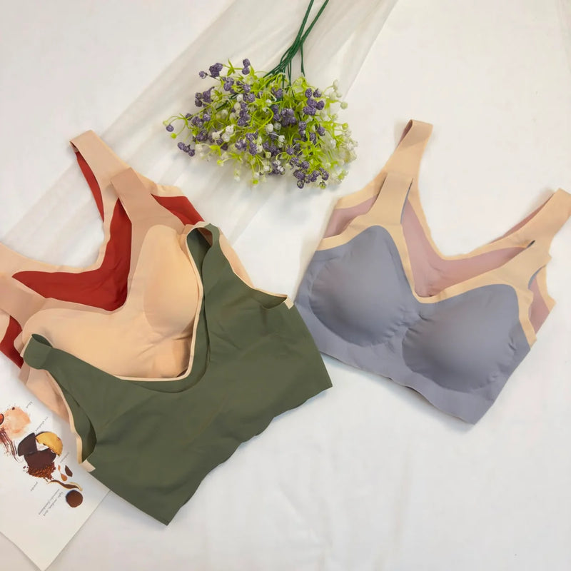 Seamless Stretchable Jelly Bra
