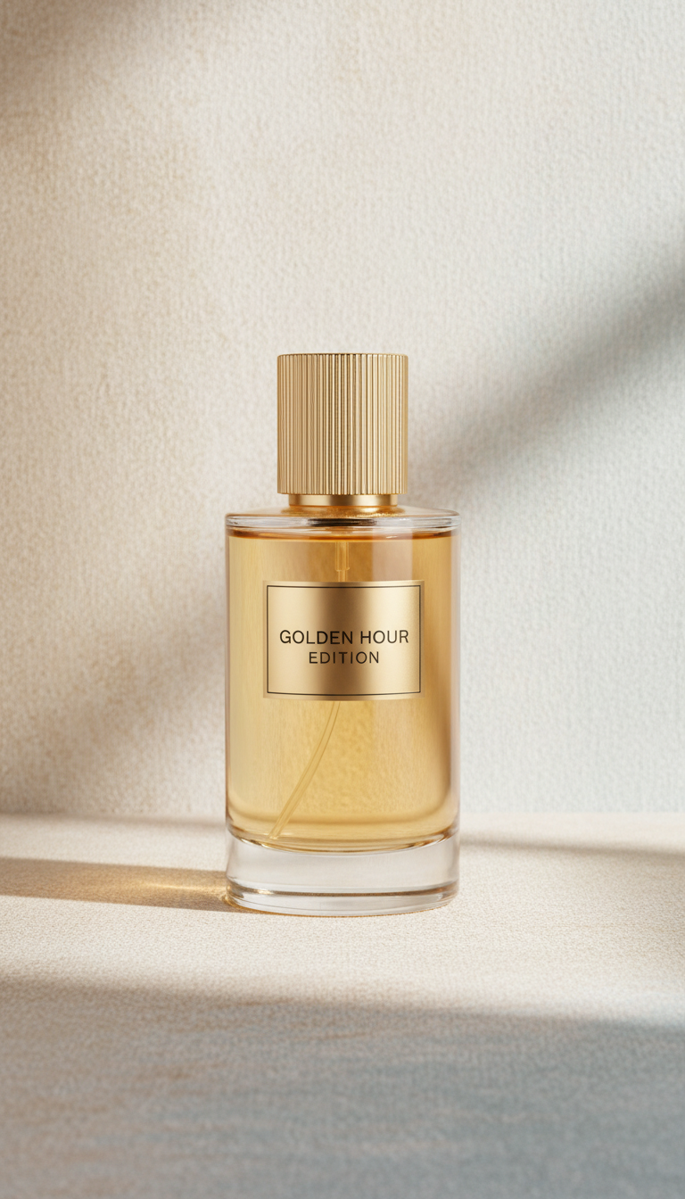 Golden Hour Edition Perfume Glass Bottle