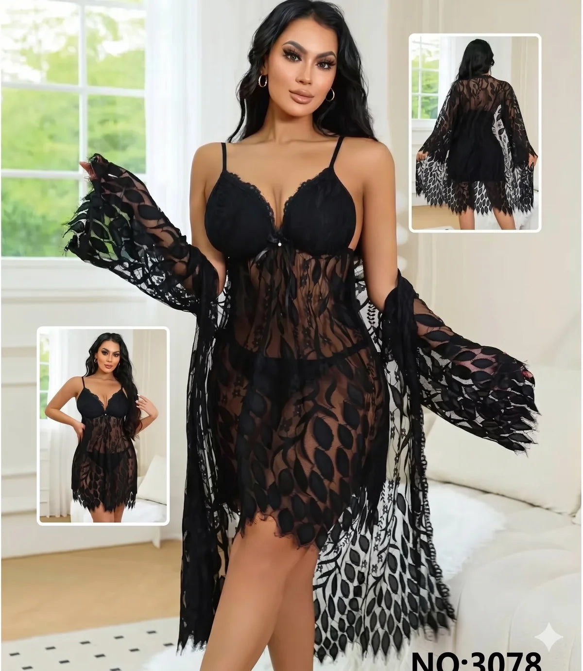Three Piece Black Angel Nigh
